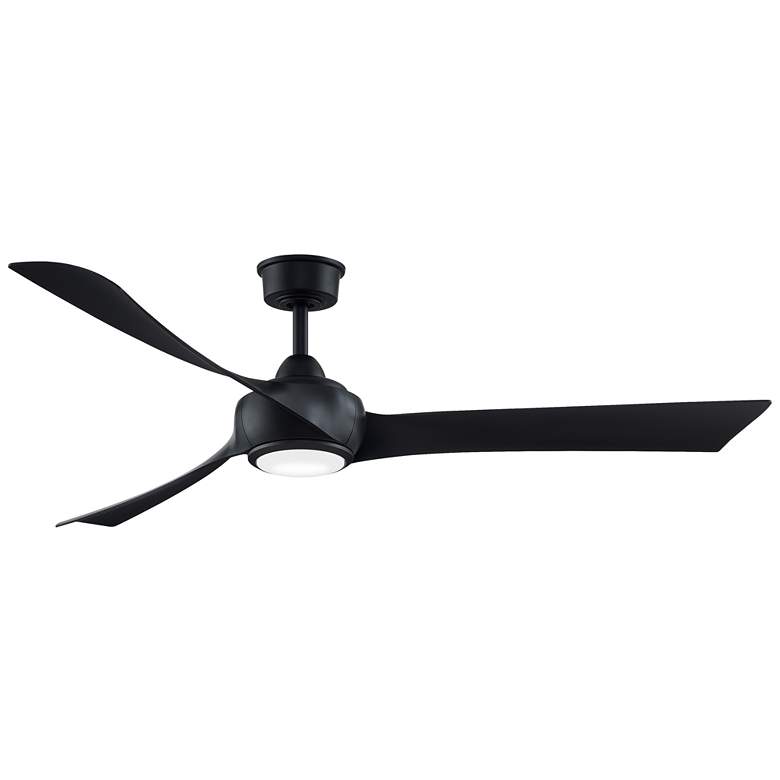 Image 1 Fanimation Wrap Custom - 64 inch - BL with BL Blades and LED LK