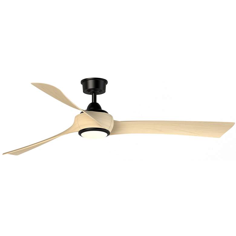 Image 1 Fanimation Wrap Custom - 64 inch - BL with N Blades and LED LK