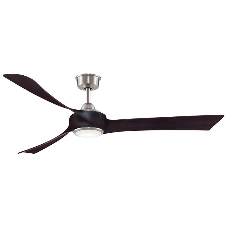 Image 1 Fanimation Wrap Custom - 64 inch - BN with DWA Blades and LED LK