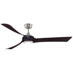 Fanimation Wrap Custom - 64 inch - BN with DWA Blades and LED LK