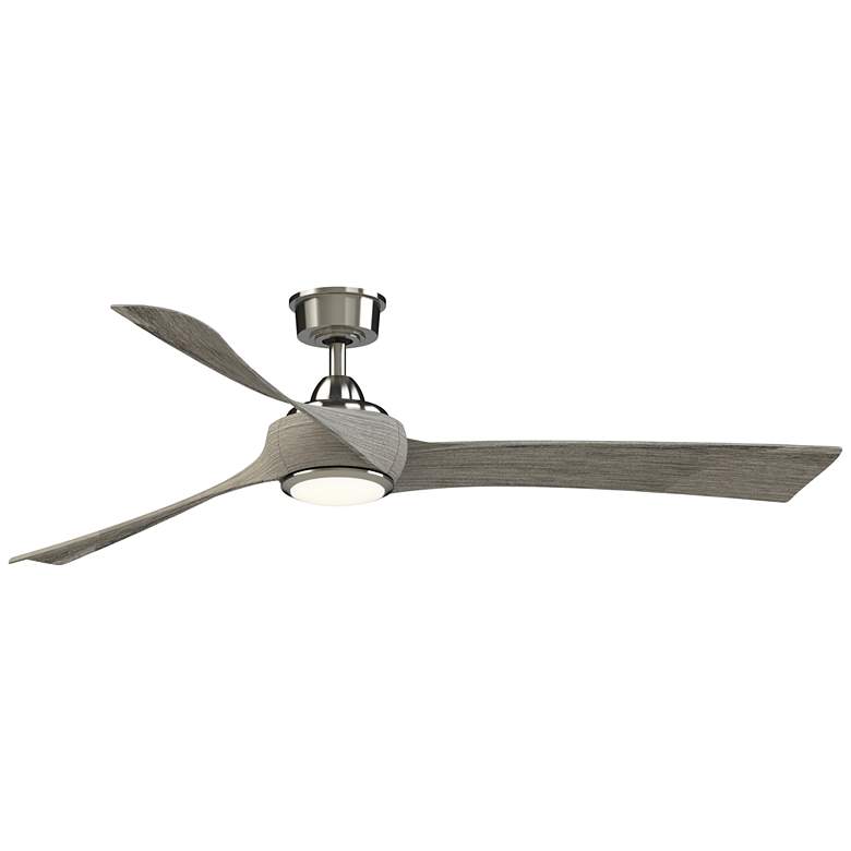 Image 1 Fanimation Wrap Custom - 64 inch - BN with WE Blades and LED LK
