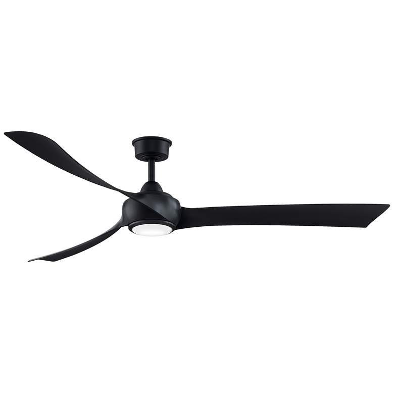 Image 1 Fanimation Wrap Custom - 72 inch - BL with BL Blades and LED LK