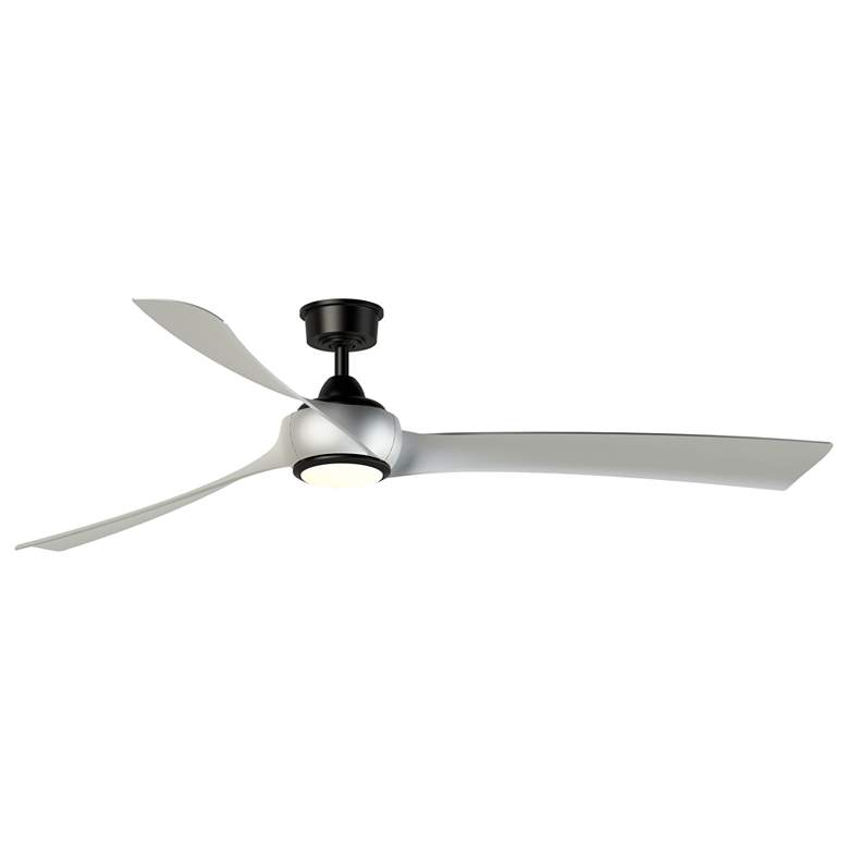 Image 1 Fanimation Wrap Custom - 72 inch - BL with BN Blades and LED LK