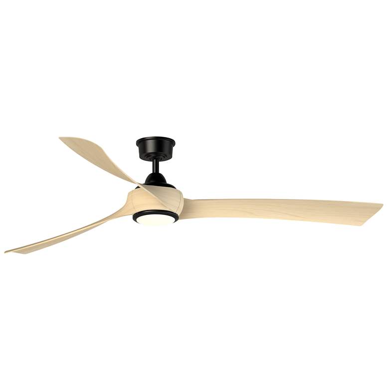 Image 1 Fanimation Wrap Custom - 72 inch - BL with N Blades and LED LK