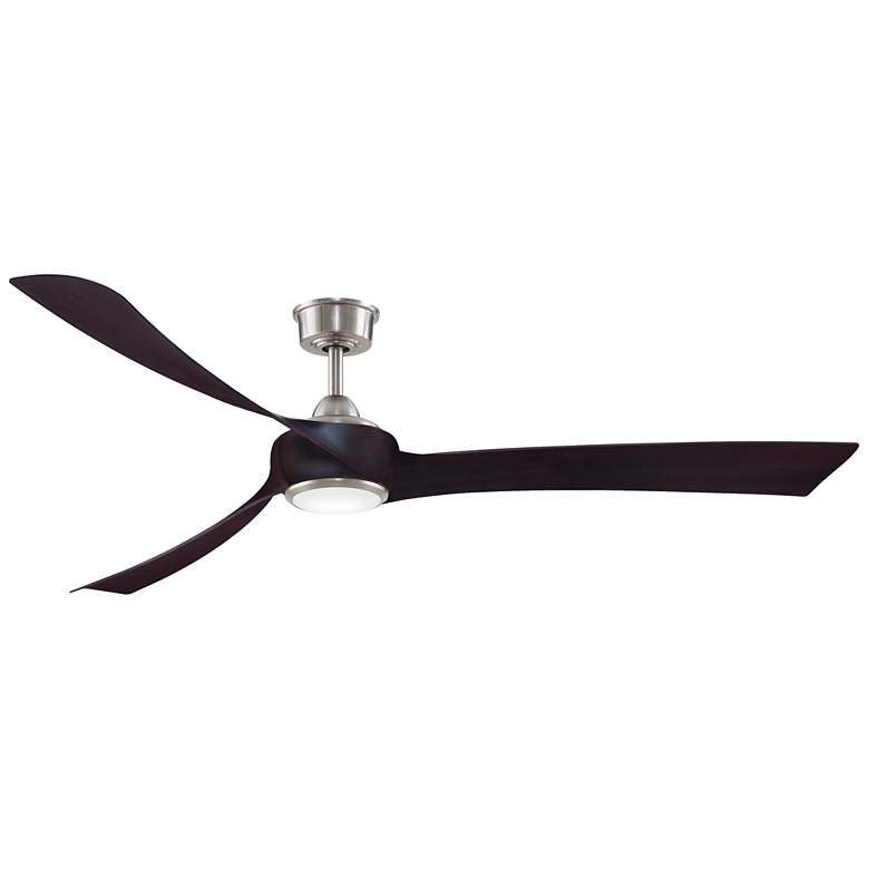 Image 1 Fanimation Wrap Custom - 72 inch - BN with DWA Blades and LED LK