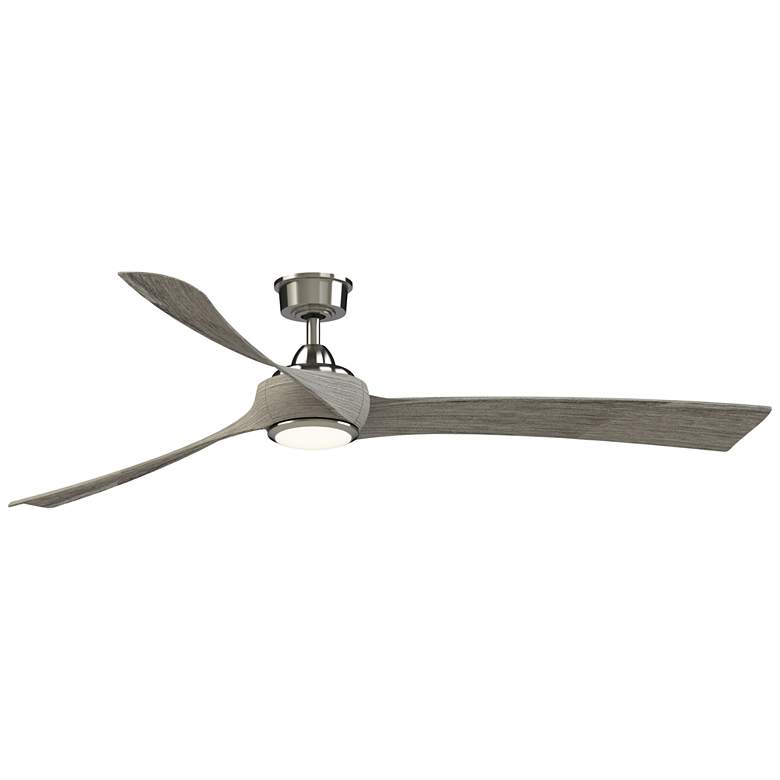 Image 1 Fanimation Wrap Custom - 72 inch - BN with WE Blades and LED LK