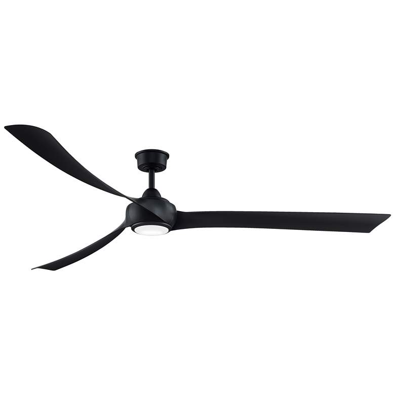 Image 1 Fanimation Wrap Custom - 84 inch - BL with BL Blades and LED LK