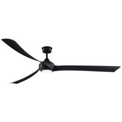 Fanimation Wrap Custom - 84 inch - BL with BL Blades and LED LK