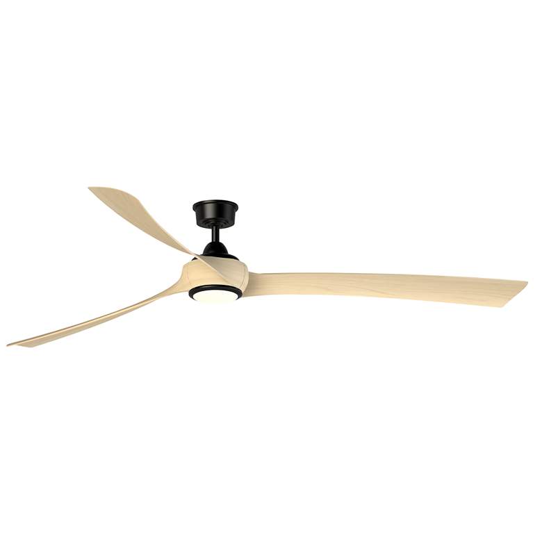 Image 1 Fanimation Wrap Custom - 84 inch - BL with N Blades and LED LK