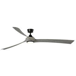 Fanimation Wrap Custom - 84 inch - BL with WE Blades and LED LK