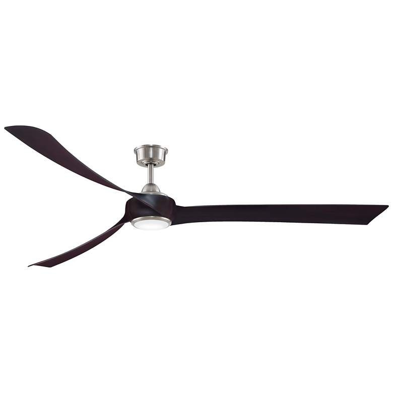Image 1 Fanimation Wrap Custom - 84 inch - BN with DWA Blades and LED LK