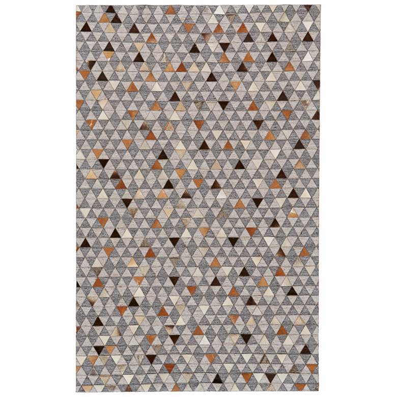 Image 1 Fannin Transitional Geometric Hand Woven Gray Area Rug 0755F