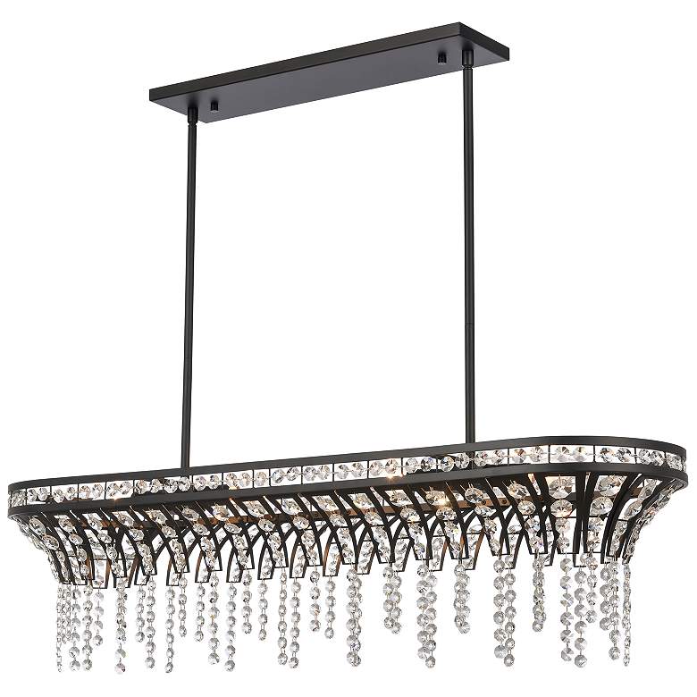 Image 6 Fantania 36" Wide Oil-Rubbed Bronze Linear Chandelier more views