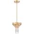 Fantania 8" Wide 2-Light Mini Pendant - Champagne Gold
