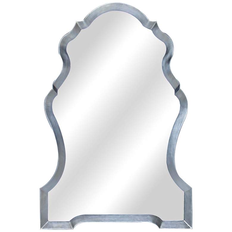 Image 1 Fantasia Silver Wood and Metal 29 inch x 43 inch Arch Mirror