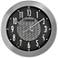 Fantasmic Silver 18" Round Bluetooth Outdoor Wall Clock
