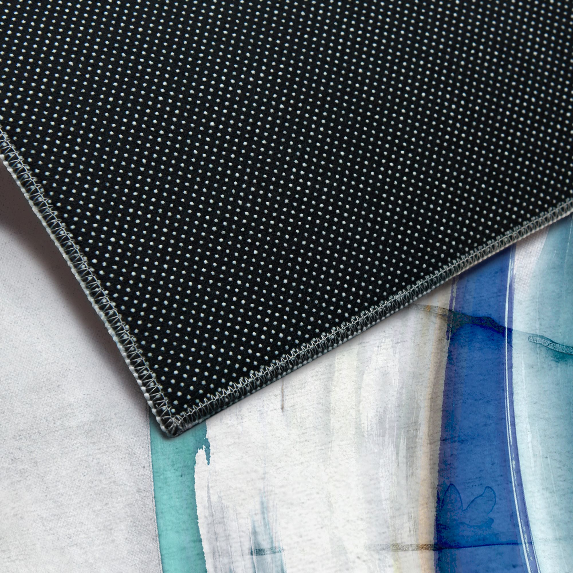 Image 4 Fantasy Shell II Washable Geometric Art Area Rug size 8'x10' more views