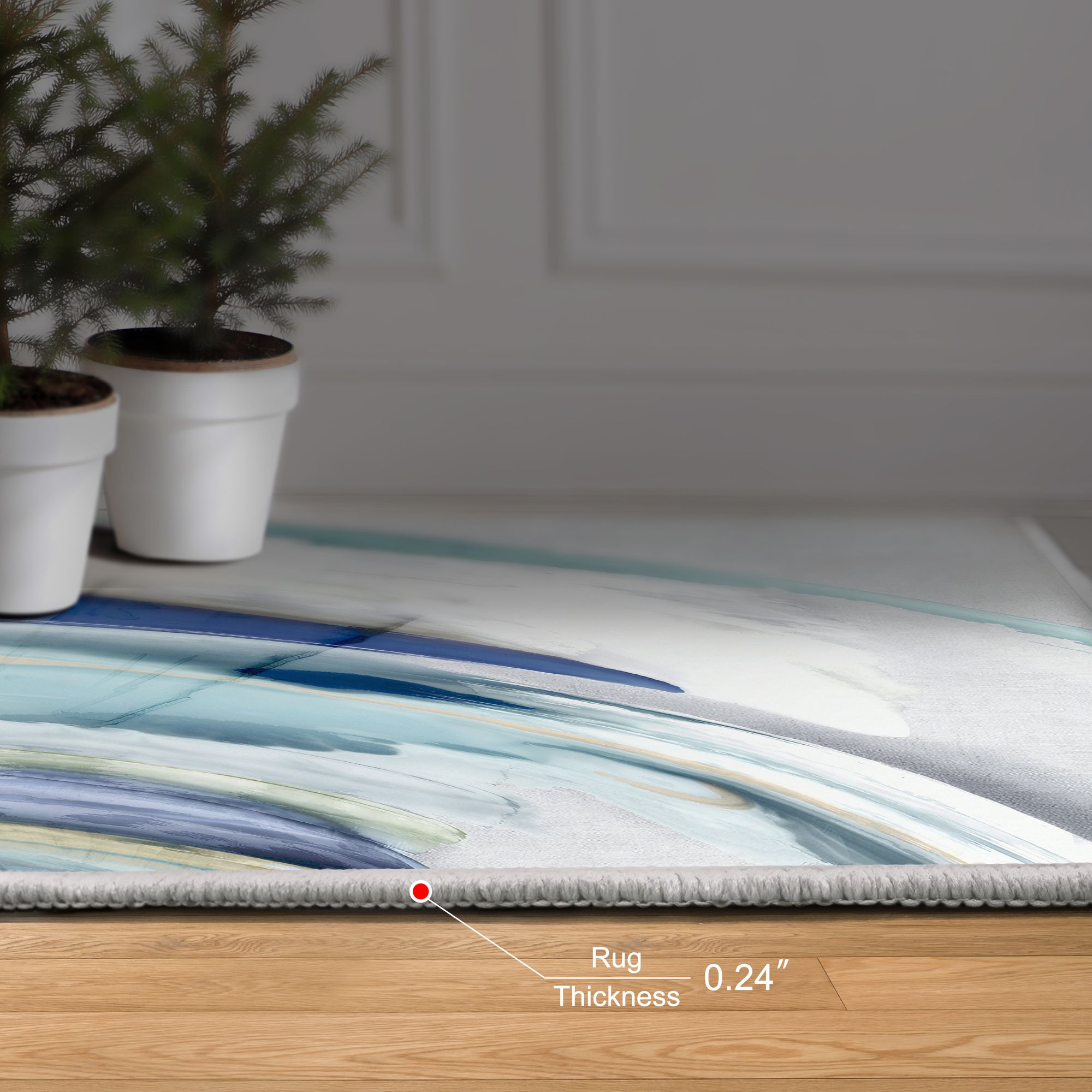 Image 6 Fantasy Shell II Washable Geometric Art Area Rug size 8'x10' more views