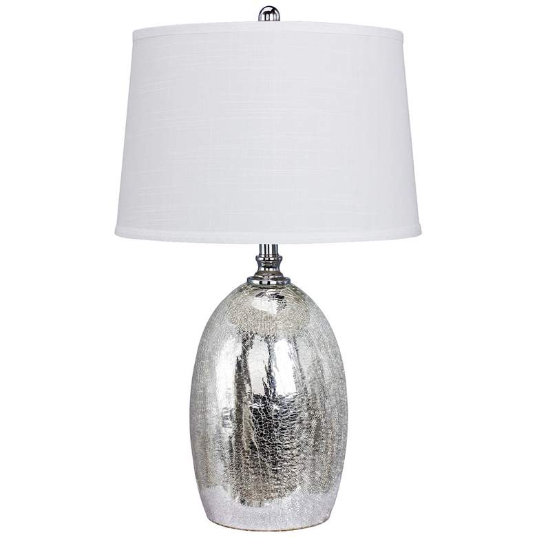 Image 1 Fantina Silver Glass Table Lamp