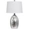 Fantina Silver Glass Table Lamp