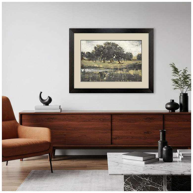 Image 4 Far Away Landscape 49"W x 37"H Framed Art more views