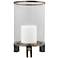 Faraday 14 1/4" Seeded Glass Cylinder Pillar Candle Holder