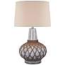 Farallon Ash Marble Hydrocal Netted Table Lamp