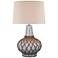 Farallon Ash Marble Hydrocal Netted Table Lamp