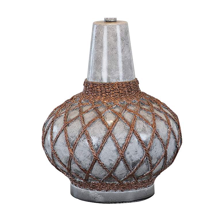 Image 3 Farallon Ash Marble Hydrocal Netted Table Lamp more views