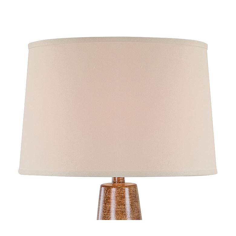 Image 2 Farallon Marble Brown Hydrocal Netted Table Lamp more views