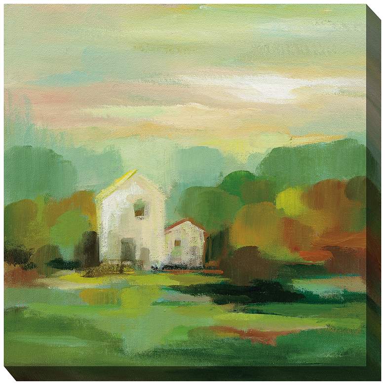 Image 1 Faraway Farm 24" Square All-Weather Outdoor Canvas Wall Art