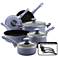 Farberware Lavender Black 12-Piece Nonstick Cookware Set