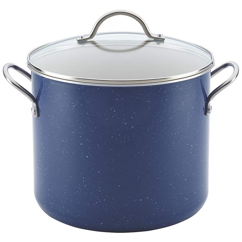 Image 1 Farberware New Traditions Blue 12-Quart Covered Stockpot