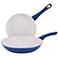 Farberware New Traditions Blue 2-Piece Open Skillet Set