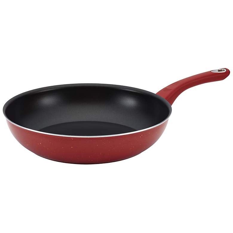 Image 1 Farberware New Traditions Red 12 1/2 inch Deep Skillet