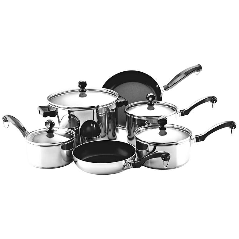 Image 1 Farberware Stainless Steel 10-Piece Cookware Set