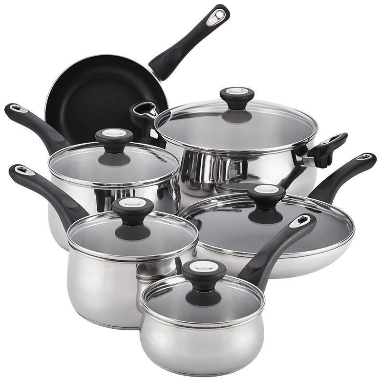 Image 1 Farberware Stainless Steel 14-Piece Cookware Set