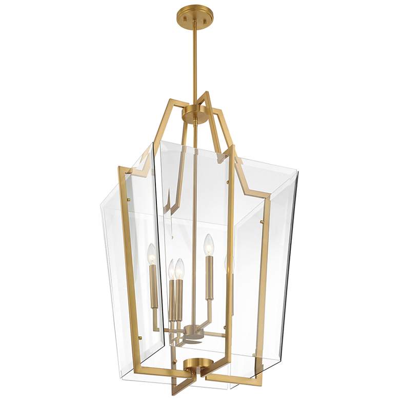 Image 4 Farell 4-Light Pendant in Warm Brass more views