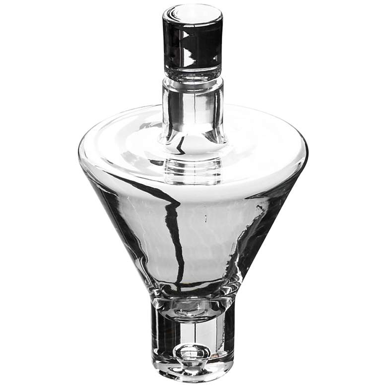 Image 2 Farendon Hand-Blown Clear Glass High Shoulder Decanter