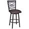 Fargo 26 in. Barstool in Brown Pu Upholstery and Auburn Bay Finish