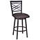 Fargo 30 in. Barstool in Brown Pu Upholstery and Auburn Bay Finish
