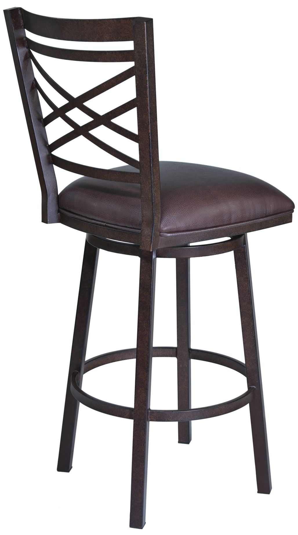 Image 2 Fargo 30 in. Barstool in Brown Pu Upholstery and Auburn Bay Finish more views