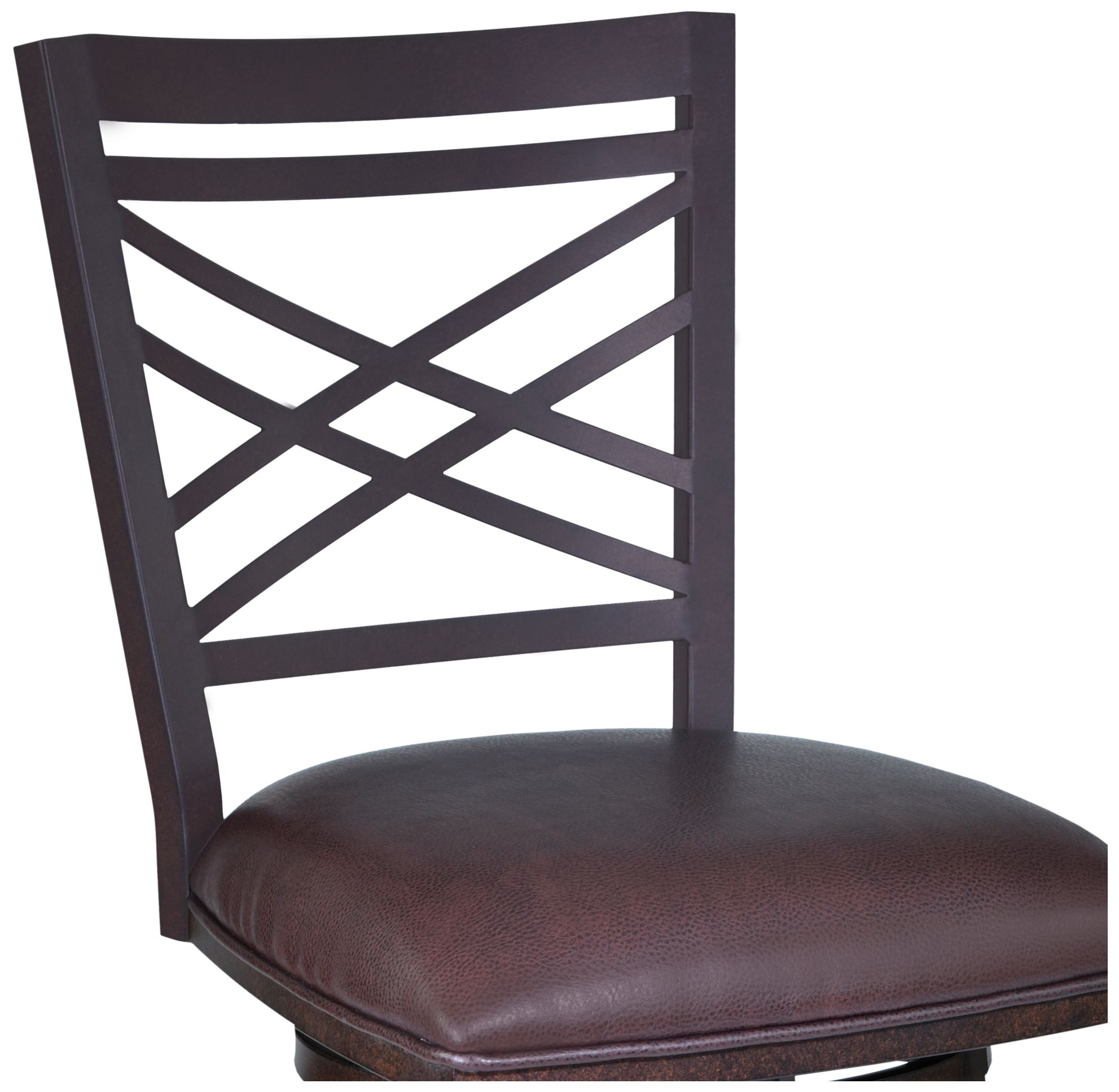 Image 3 Fargo 30 in. Barstool in Brown Pu Upholstery and Auburn Bay Finish more views