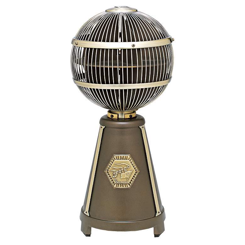Image 1 Fargo Oil-Rubbed Bronze Finish Base Desk Fan