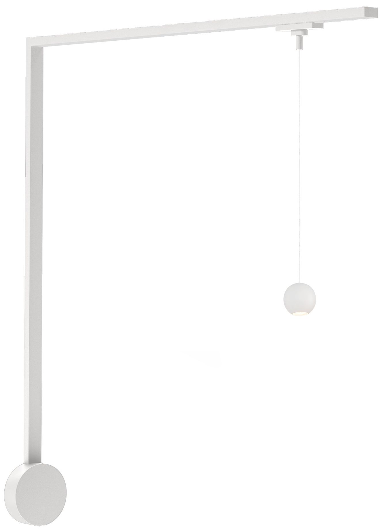 Faria 1 Light White dimmable 3000K LED Trilo Wall Kit