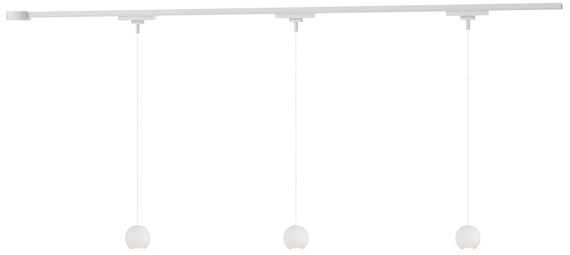 Faria 3 Light White dimmable 3000K LED Trilo Track Ceiling Kit