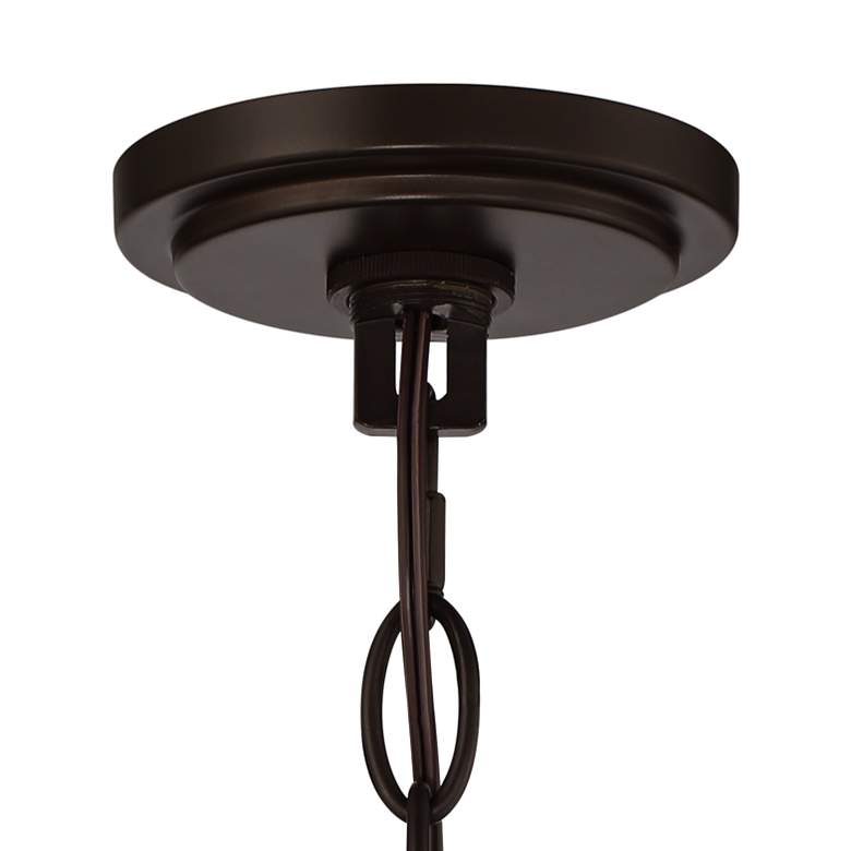 Image 5 Farington 30" Wide Bronze Seeded Glass 8-Light Ring Chandelier more views
