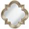 Farley Silver 34 1/2" x 34 1/2" Quatrefoil Mirror