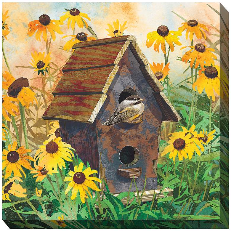 Image 1 Farm Bird 24" Square All-Weather Outdoor Canvas Wall Art