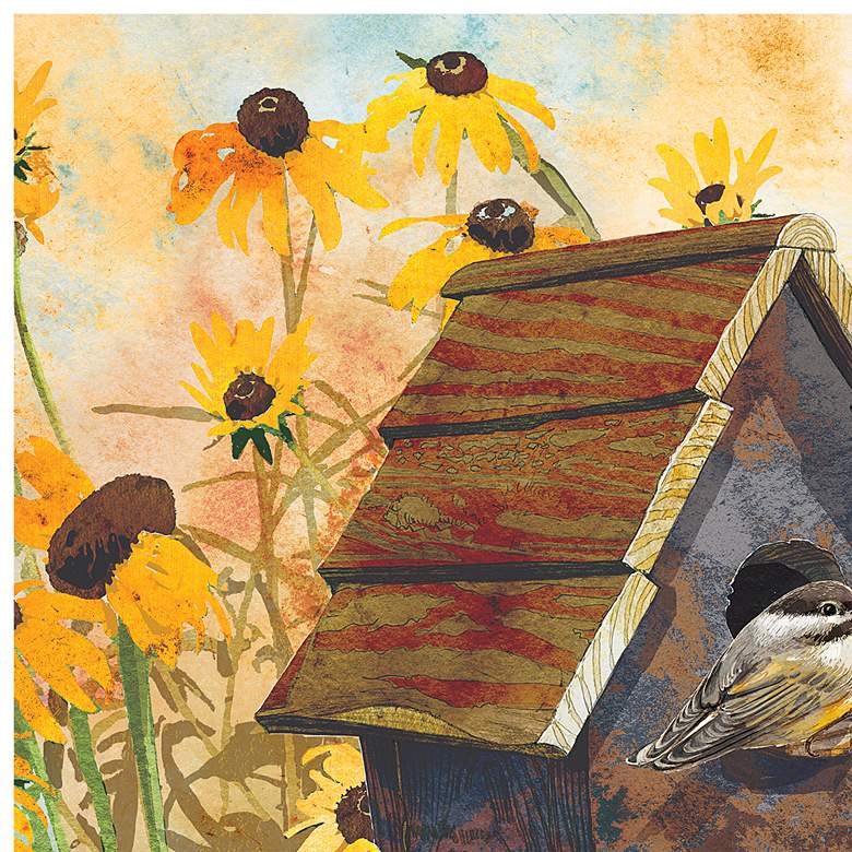 Image 2 Farm Bird 24" Square All-Weather Outdoor Canvas Wall Art more views